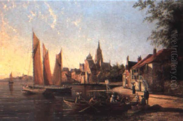 Kampen, Holland Oil Painting by William Raymond Dommersen