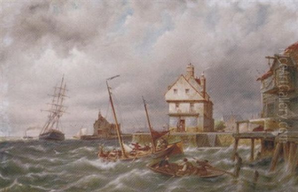 Kampen On The Zuiderzee, Holland Oil Painting by Pieter Cornelis Dommershuijzen