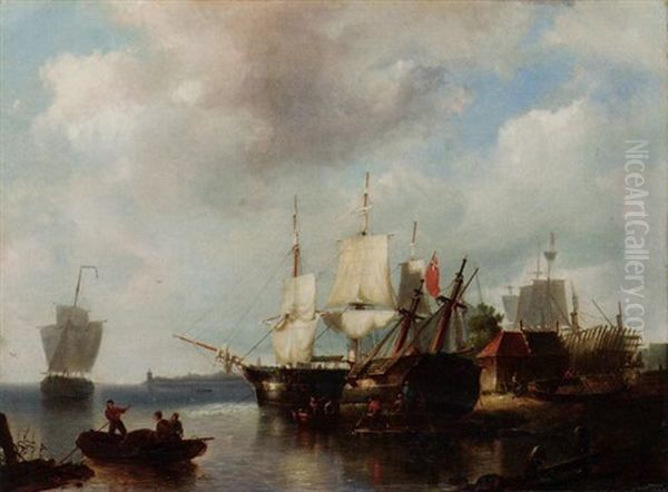 The Shipyard by Pieter Cornelis Dommershuijzen