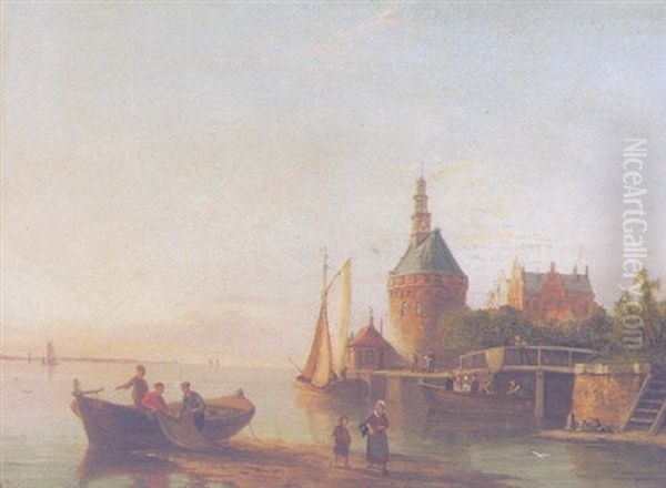 Zuider Zee Oil Painting by Pieter Cornelis Dommershuijzen