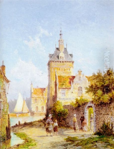 Coblentz, Germany Oil Painting by Pieter Cornelis Dommershuijzen