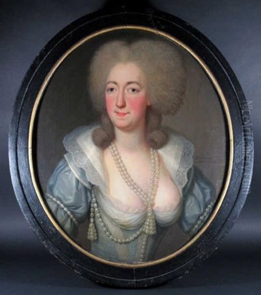 Portrait Presume De Marie-antoinette Oil Painting by Guillaume Dominique Jacques Doncre