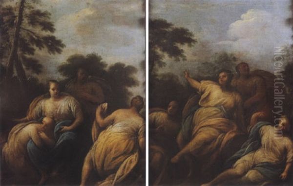 Nymphes Oil Painting by Giovanni Andrea (il Mastelletta) Donducci