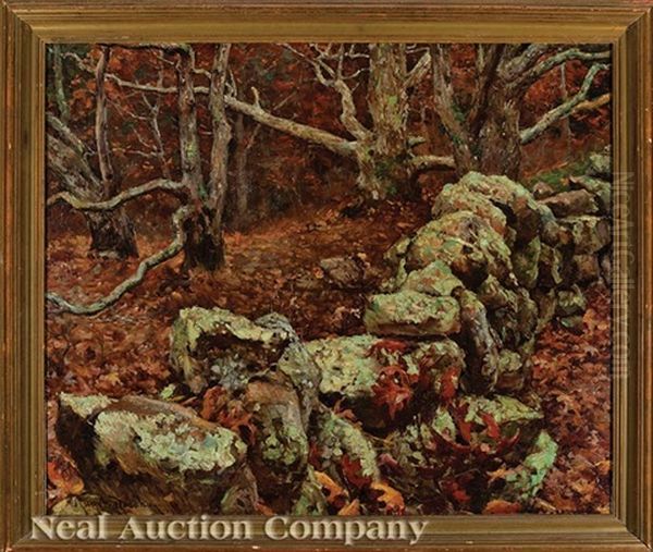 Autumnal Landscape Oil Painting by Gaines Ruger Donoho