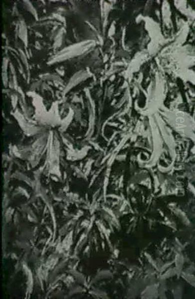 Auratum Lilies Oil Painting by Gaines Ruger Donoho