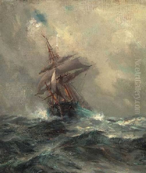 A Wind That Follows Fast Oil Painting by John Ambrose Donovan