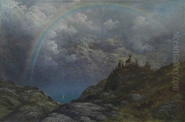 Souvenir De Loch Carron, Ecosse Oil Painting by Gustave Dore