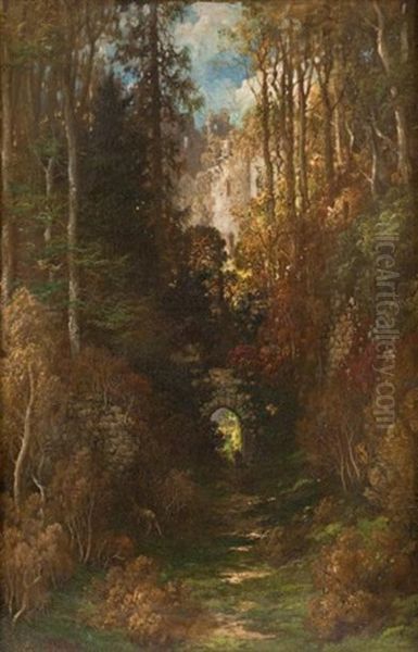 Sous-bois Oil Painting by Gustave Dore