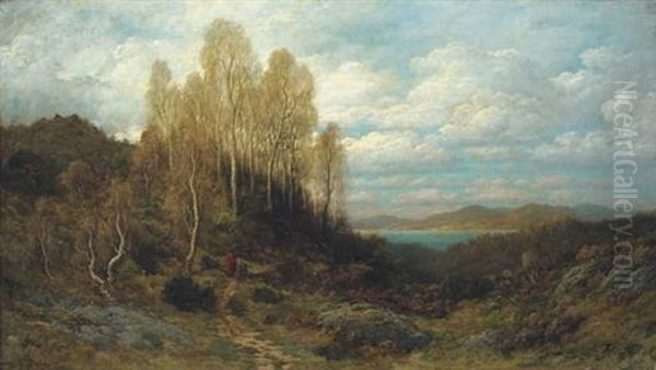 A Scottish Landscape Oil Painting by Gustave Dore