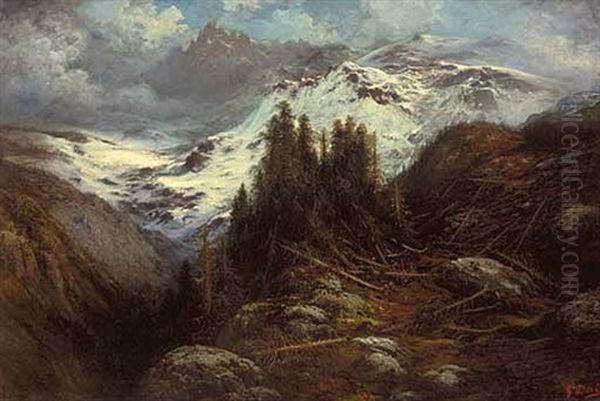 Mont Blanc Oil Painting by Gustave Dore