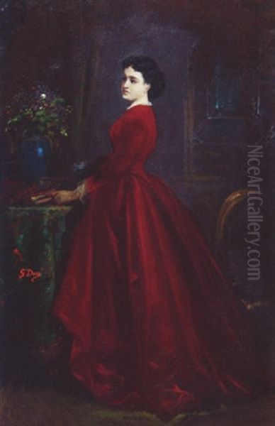 Portrait De La Comtesse De Castiglione (?) Oil Painting by Gustave Dore