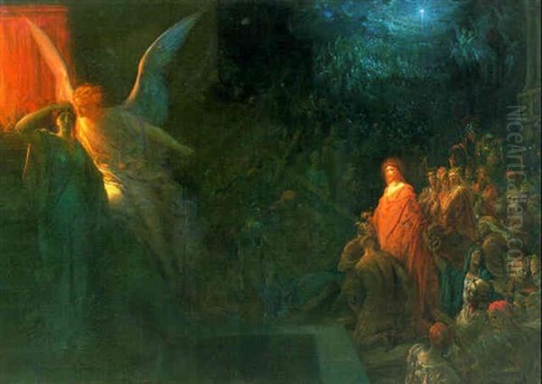 The Dream Of Pilate's Wife, Claudia Procula Oil Painting by Gustave Dore