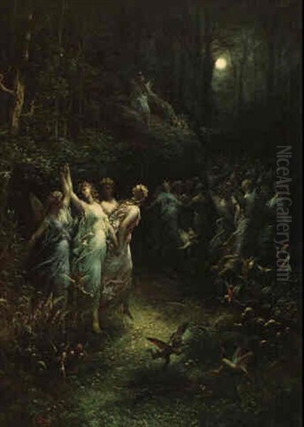 Midsummer Night's Dream Oil Painting by Gustave Dore