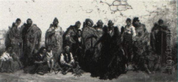 Mendiants ,spagnols Oil Painting by Gustave Dore