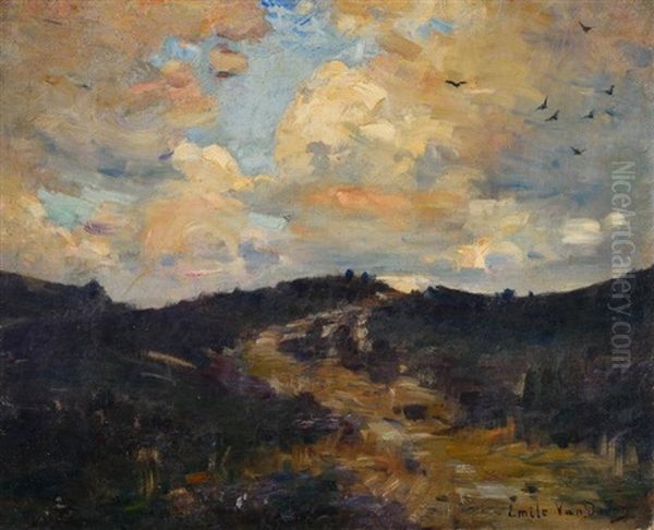 Paysage De Campine Oil Painting by Emile Van Doren