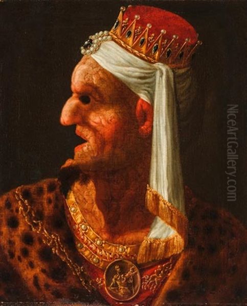 A Gyermekgyilkos Herodes Oil Painting by Istvan Dorffmeister