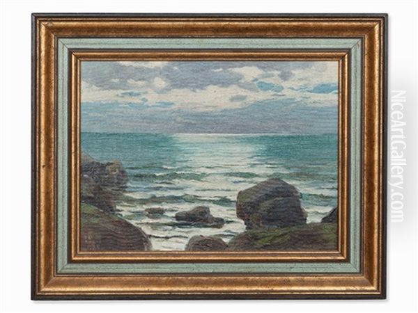 Calm Ocean Oil Painting by Ernst Dorn