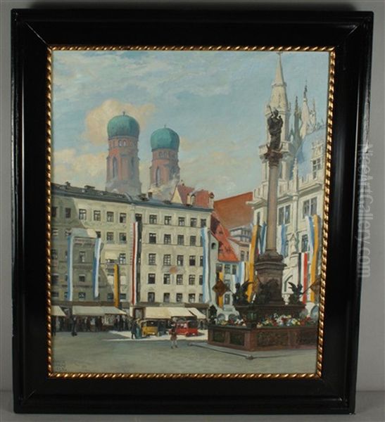 Munchen Oil Painting by Ernst Dorn