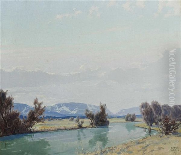 Im Loisachtal Oil Painting by Ernst Dorn