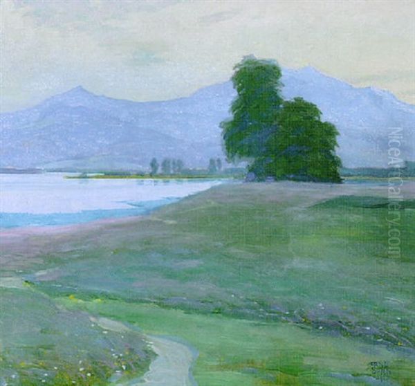 Chiemsee Oil Painting by Ernst Dorn