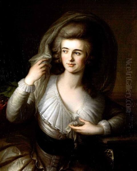 Bildnis Der Maria Josepha Edle Von Rauscher Auf Weeg Oil Painting by Johann Jakob Dorner the Elder