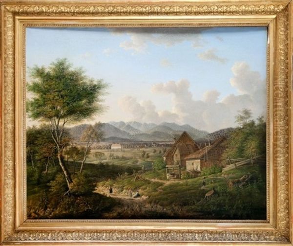 Pejzaz Idylliczny Oil Painting by Johann Jakob Dorner the Younger