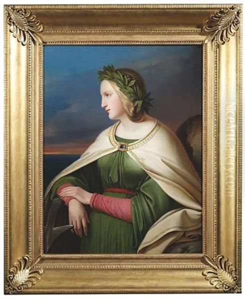 Personifikation Der Fides Oil Painting by Johann Conrad Dorner