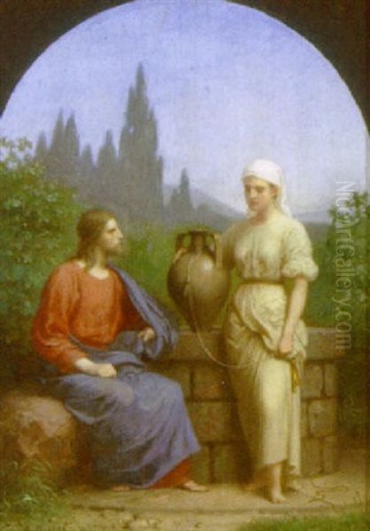 Religiost Sceneri Oil Painting by Anton Laurids Johannes Dorph