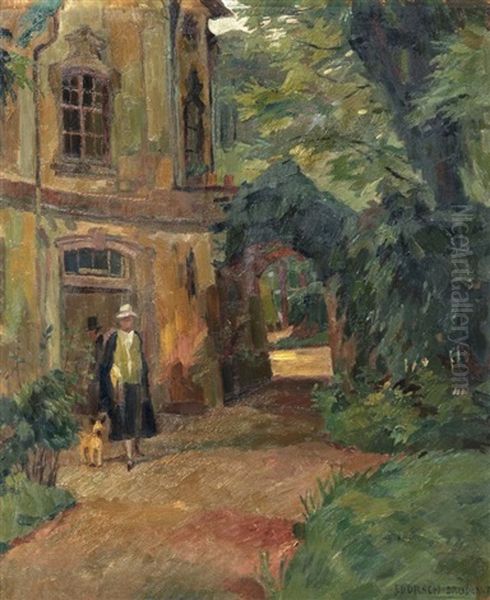 Sommerlicher Spaziergang Oil Painting by Ferdinand Dorsch