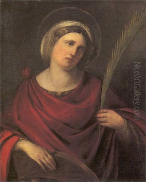 Santa Caterina D'alessandria Oil Painting by Dosso Dossi