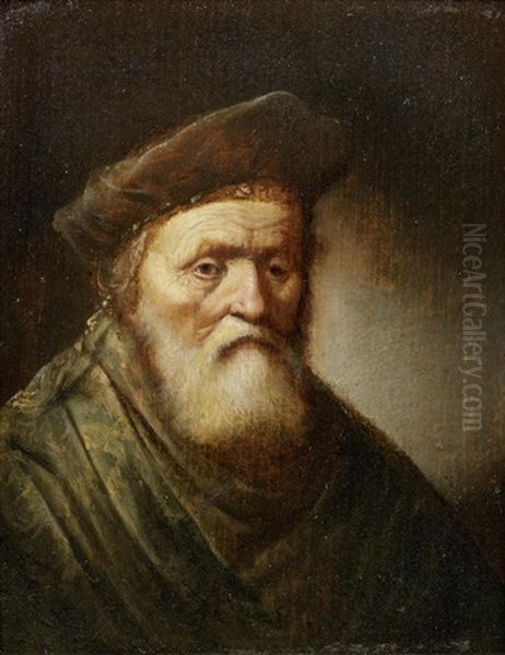 An Elderly Bearded Man Oil Painting by Gerrit Dou