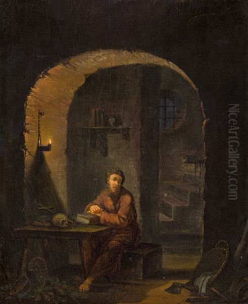 Gelehrter In Der Stube by Gerrit Dou