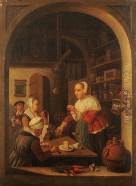 Der Kramerladen Oil Painting by Gerrit Dou