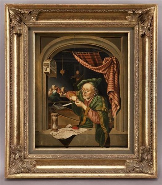 The Scribe Master Oil Painting by Gerrit Dou