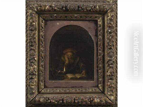 Le Philosophe Oil Painting by Gerrit Dou