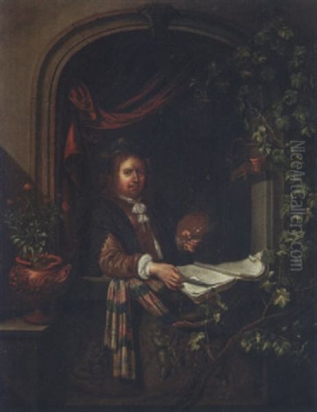 Der Maler Oil Painting by Gerrit Dou