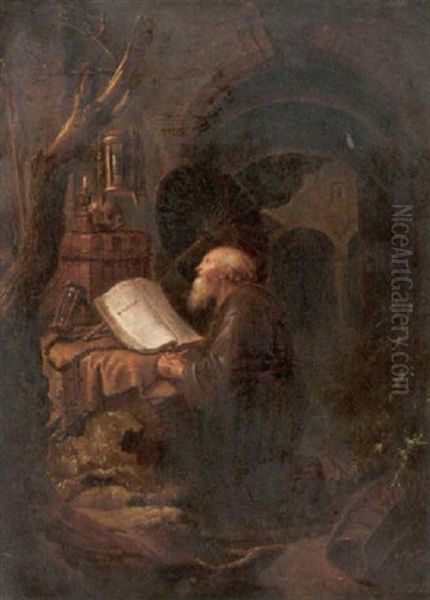 Der Eremit Oil Painting by Gerrit Dou