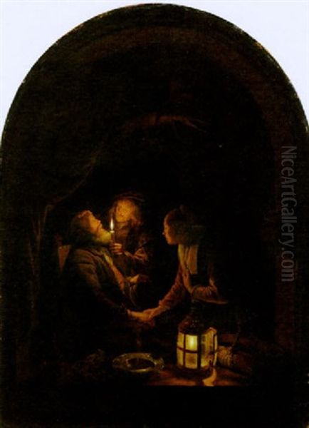 Der Zahnarzt Oil Painting by Gerrit Dou