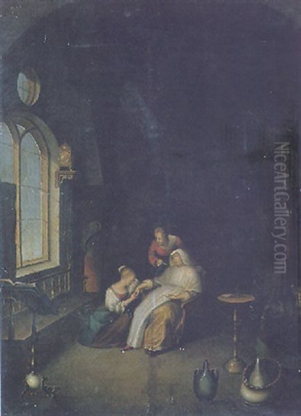 La Femme Souffrante Oil Painting by Gerrit Dou