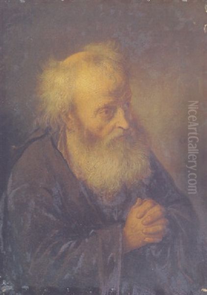 An Old Hermit Oil Painting by Gerrit Dou