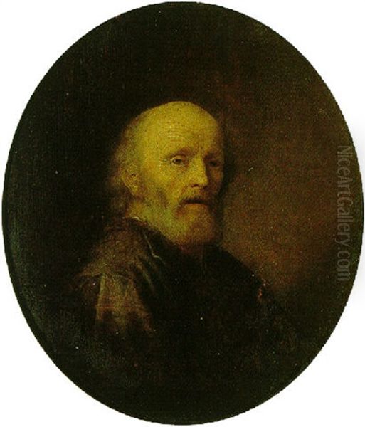 Portrait Of A Bearded Man Oil Painting by Gerrit Dou