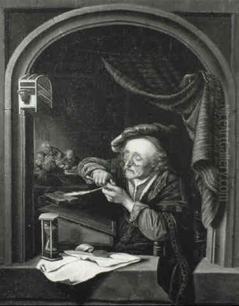 Scribe Oil Painting by Gerrit Dou