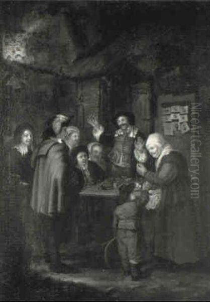 Quack Doctor Oil Painting by Gerrit Dou