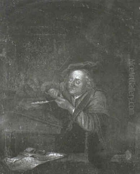 The Teacher Oil Painting by Gerrit Dou