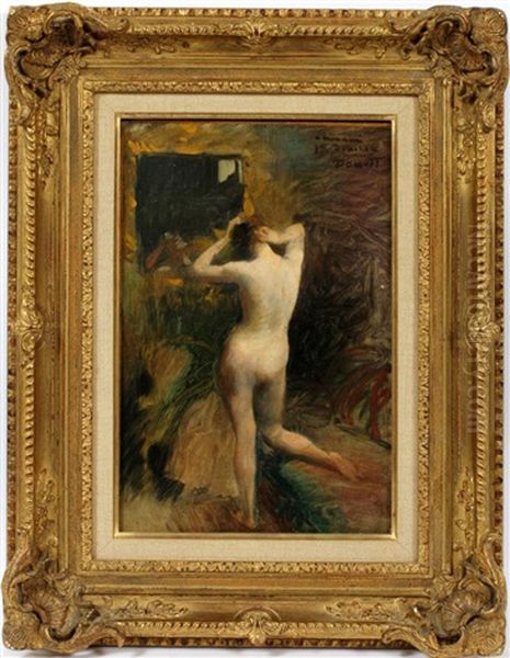 Nude Oil Painting by Henri Lucien Doucet