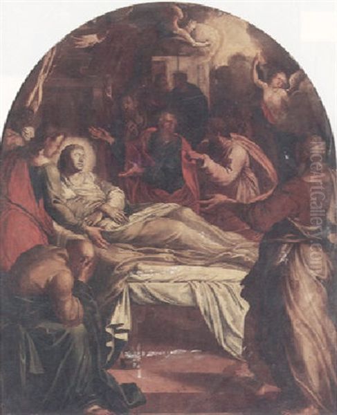 The Death Of The Virgin Oil Painting by Gerard Douffet