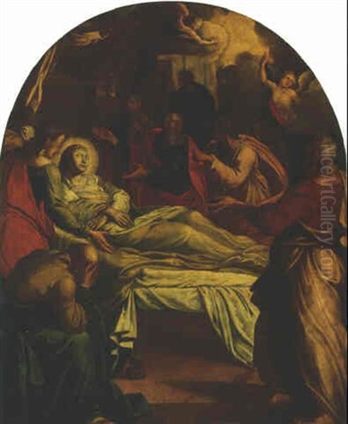 The Death Of The Virgin Oil Painting by Gerard Douffet