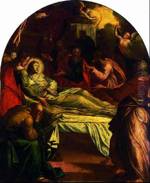 The Death Of The Virgin Oil Painting by Gerard Douffet