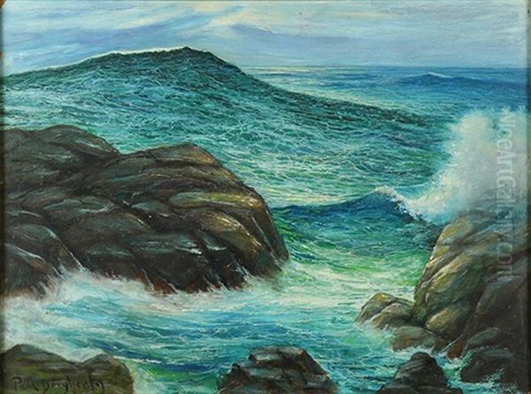 Rising Tide, Carmel, California Oil Painting by Paul Dougherty