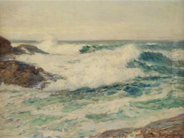 Rocky Coast Oil Painting by Paul Dougherty